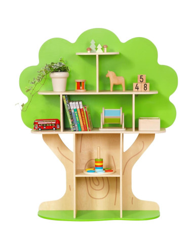 Estantería en forma de árbol OOOK para niños, 10 secciones