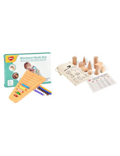 Juego de Adivinanza de Formas 3D BOHS + Escalera Montessori