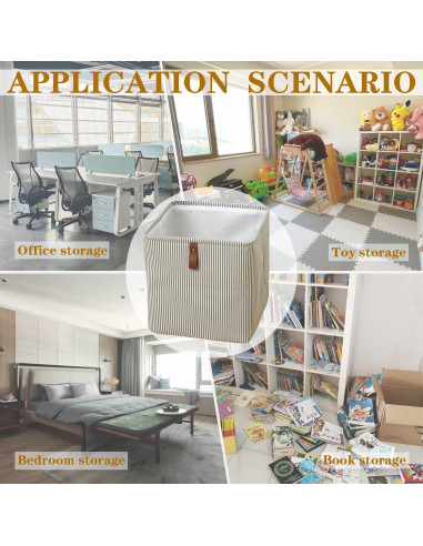 Cubo de Almacenamiento SXLZY 30.48x30.48 cm Tela Plegable