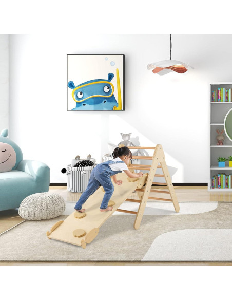 Escalador Triangular Montessori Costzon con Rampa Ajustable Escalador Triangular Montessori Costzon con Rampa Ajustable