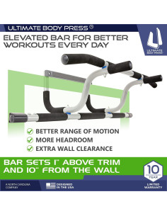 Barra de Dominadas XL Ultimate Body Press con Barra Elevada 2