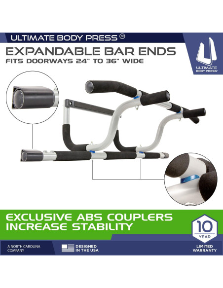 Barra de Dominadas XL Ultimate Body Press con Barra Elevada