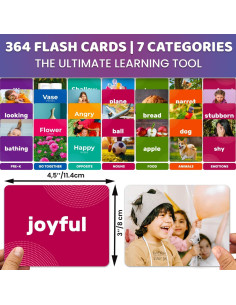 Tarjetas Didácticas QUOKKA 364 para Niños y Adultos - Vocabulario y Emociones 2