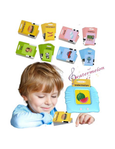 Tarjetas Flash Parlantes SATXTREM - 224 Palabras para Niños 1-6 Años