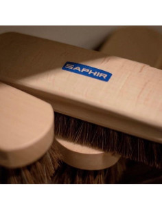 Cepillo de Caballo Natural Saphir - 18 cm para Zapatos de Cuero 2