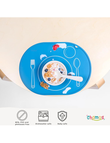 Mantel Individual Ovalado Chamos Montessori Rosa 36x26 cm