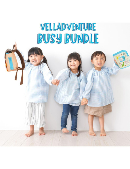 Mochila Ocupada Velladventure para Niños 1-3 Años, Juguetes Montessori