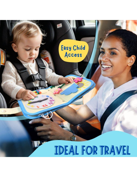 Mochila Ocupada Velladventure para Niños 1-3 Años, Juguetes Montessori