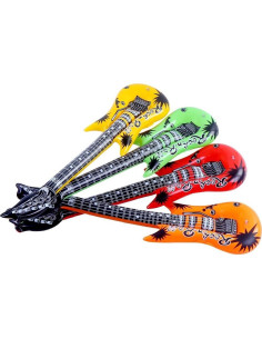 Guitarra Inflable Rock Star Decora 89 cm Colores Variados 2