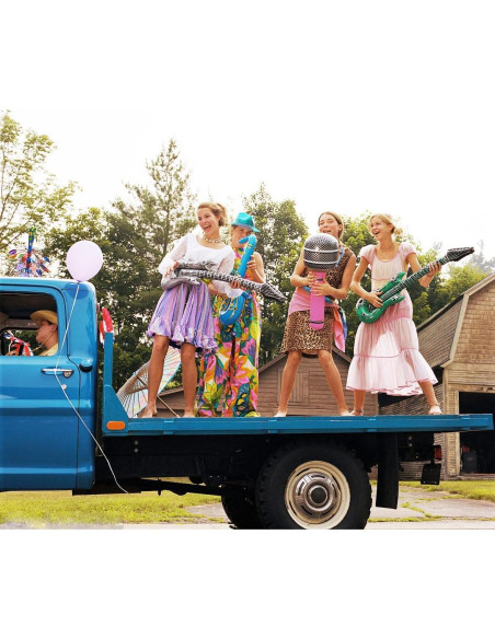 Guitarra Inflable Rock Star Decora 89 cm Colores Variados