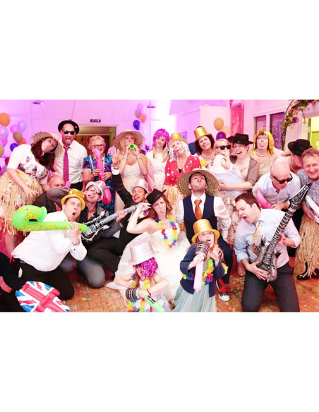 Guitarra Inflable Rock Star Decora 89 cm Colores Variados