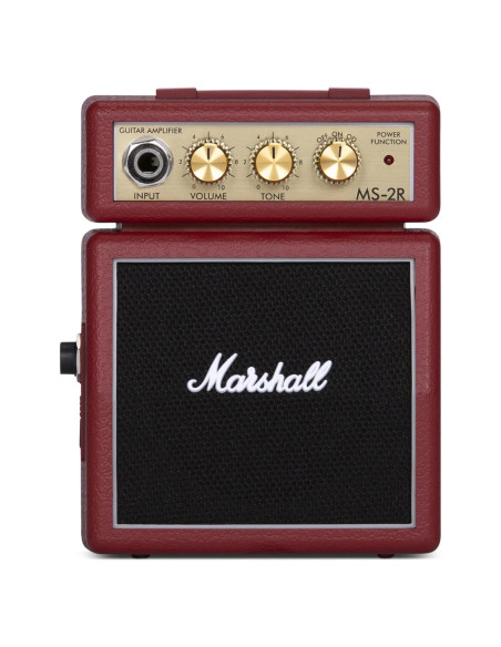 Amplificador de guitarra Marshall Mini Stack MS-2R 1W Rojo