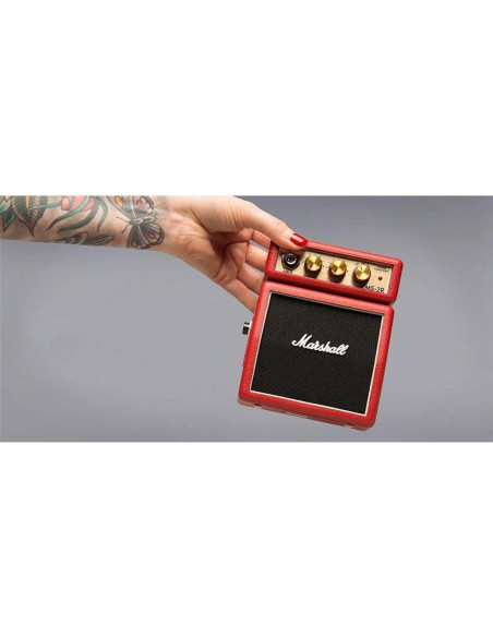 Amplificador de guitarra Marshall Mini Stack MS-2R 1W Rojo