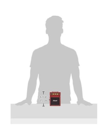 Amplificador de guitarra Marshall Mini Stack MS-2R 1W Rojo