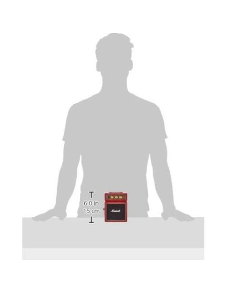 Amplificador de guitarra Marshall Mini Stack MS-2R 1W Rojo