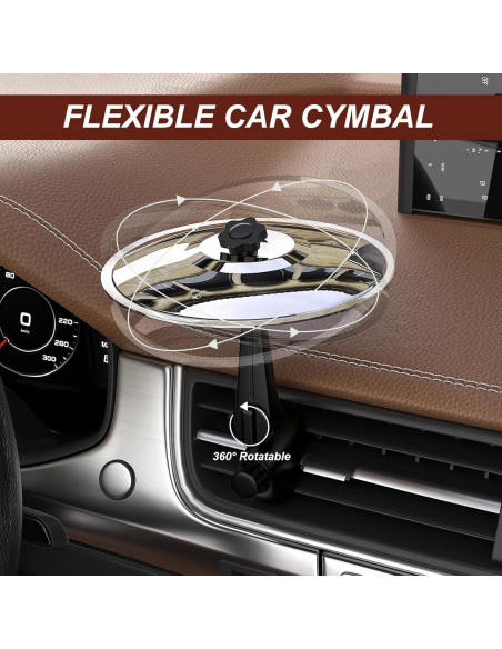 Mini Platillo de Percusión para Coche BP-01 Plata - Gadget Musical