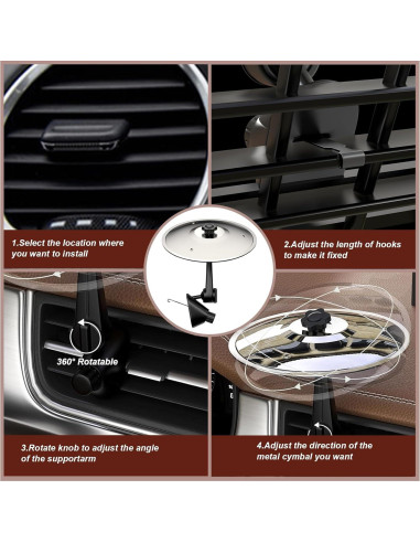 Mini Platillo de Percusión para Coche BP-01 Plata - Gadget Musical