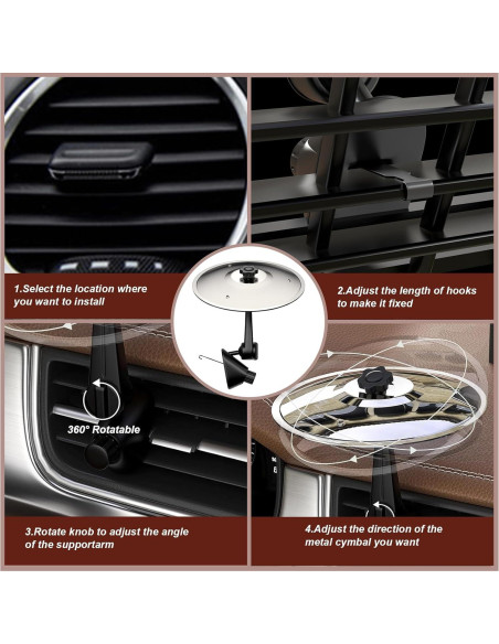 Mini Platillo de Percusión para Coche BP-01 Plata - Gadget Musical