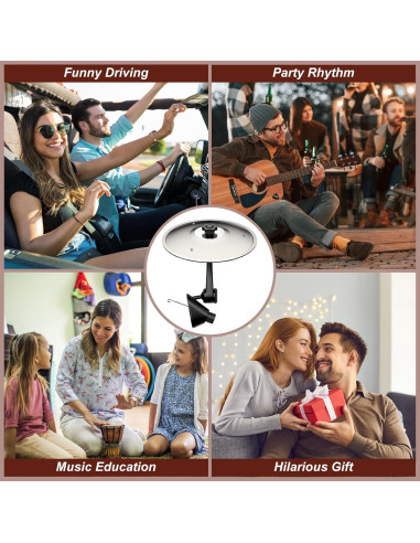 Mini Platillo de Percusión para Coche BP-01 Plata - Gadget Musical