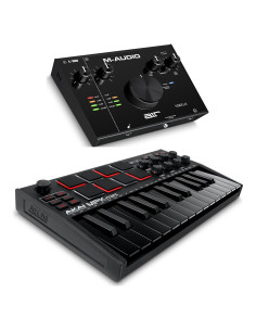 Paquete Estudio Grabación Akai MPK Mini MK3 + M-Audio AIR 192I4
