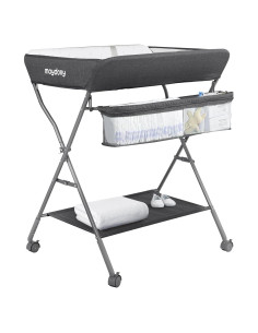 Mesa de Cambio de Bebé Plegable Maydolly con Ruedas y Organizador