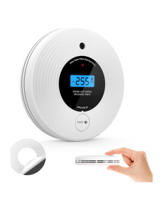 Detector de Humo y Monóxido de Carbono KARUOTOP 10 Años Batería