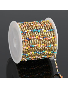 Cadena de Joyería de Acero Inoxidable Baño de Oro 4m UMAOKANG 2