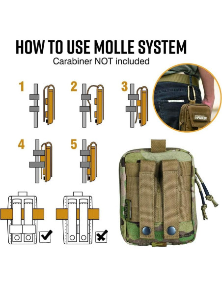 Bolsa Administrativa Molle EXCELENTE ELITE SPANKER Multicam 13.5x5.5x16.5cm Bolsa Administrativa Molle EXCELENTE ELITE SPANKER Multicam 13.5x5.5x16.5cm