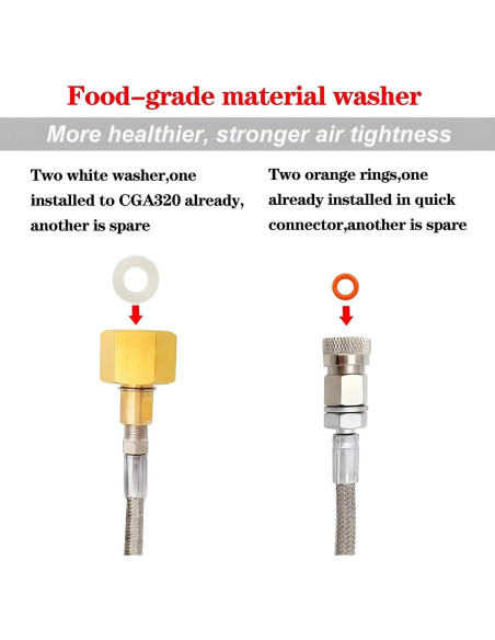 Adaptador de CO2 para Máquina de Soda VaVoger 152.4cm