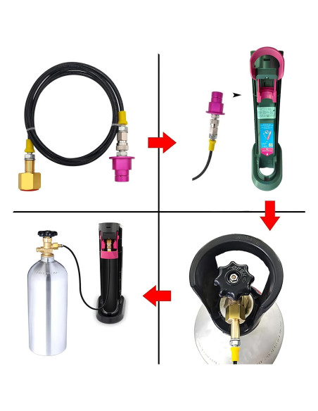 Adaptador de CO2 para Máquina de Soda VaVoger 152.4cm