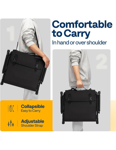 Asiento de Estadio Plegable VIVOHOME con Soporte y Cojín