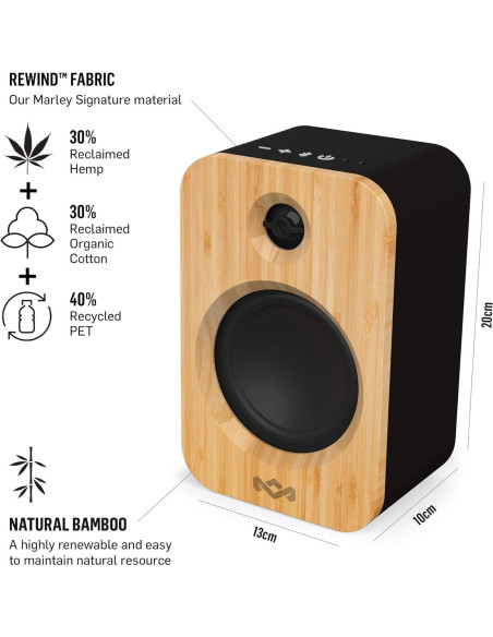 Altavoces de Estantería Casa de Marley Get Together Duo Bluetooth