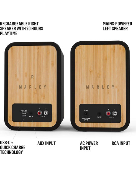 Altavoces de Estantería Casa de Marley Get Together Duo Bluetooth