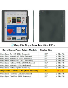 Funda Magnética BOZHUORUI para Tableta Boox Tab Ultra C Pro 10.3" 2