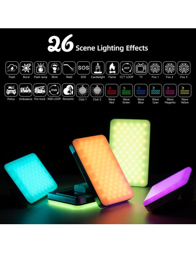 Luz de Video RGB VILTROX 15W LED Portátil CRI95+ 2800-6800K