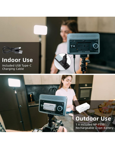 Luz de Video RGB VILTROX 15W LED Portátil CRI95+ 2800-6800K