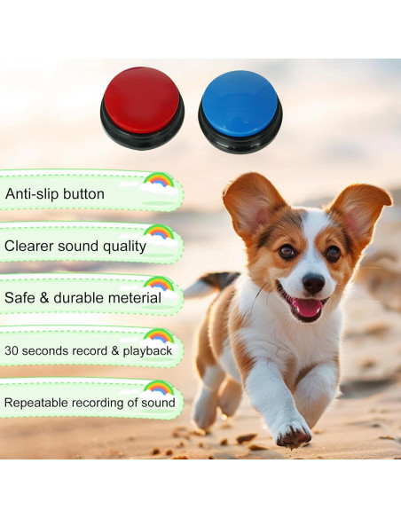 Juego de 2 Botones Hablantes para Perros Gelabur - Entrenamiento
