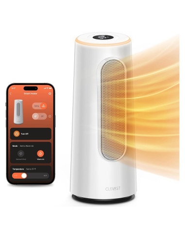 Calefactor Eléctrico CLEVAST CL-EH01 1500W Portátil con App