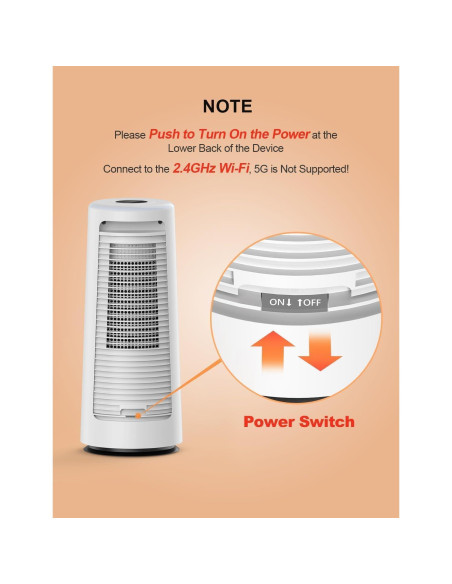 Calefactor Eléctrico CLEVAST CL-EH01 1500W Portátil con App