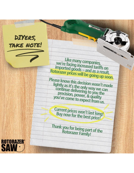 Sierra Circular Eléctrica Rotorazer RZ120 Verde - Corta Madera, Azulejos y Más