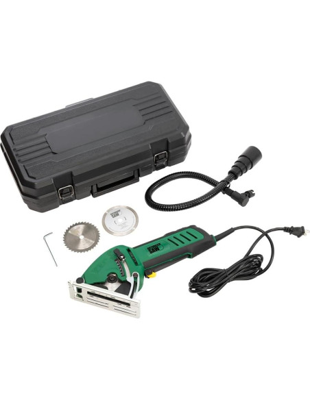 Sierra Circular Eléctrica Rotorazer RZ120 Verde - Corta Madera, Azulejos y Más