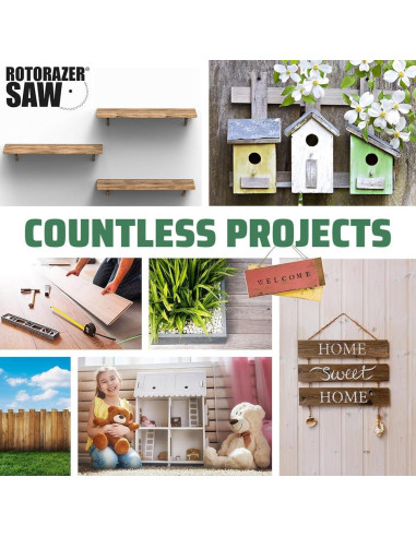 Sierra Circular Eléctrica Rotorazer RZ120 Verde - Corta Madera, Azulejos y Más