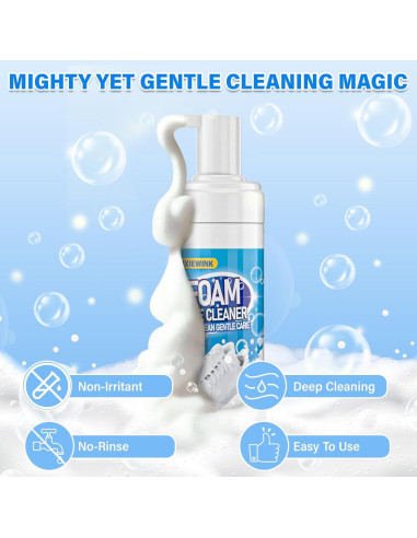 Kit de Limpieza de Zapatos PIXIEWINK 200ml con Cepillo y Toalla