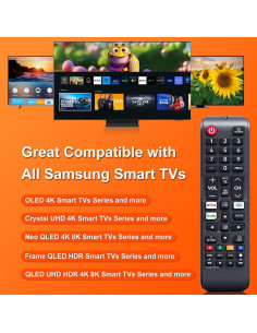 Control Remoto Universal Samsung para Televisores Smart 4K 8K 2