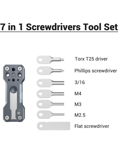 Kit de Destornilladores Plegable SmallRig AAK2495 - 7 Piezas