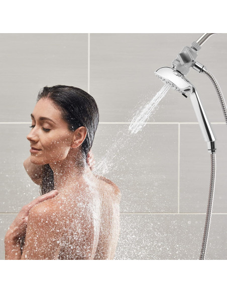 Cabezal de Ducha de Mano Waterpik QMK-753ME Ajustable 7 Modos