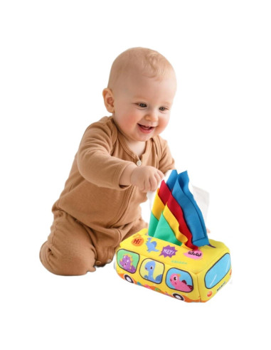 Juguete de Caja de Tejidos Montessori KALASU para Bebés 6-12M