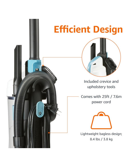 Aspiradora Vertical Sin Bolsa Amazon Basics 720W 1.7L 3.8kg