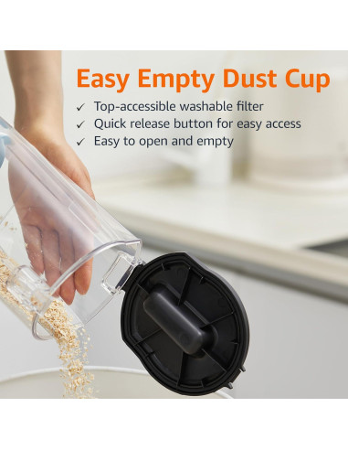 Aspiradora Vertical Sin Bolsa Amazon Basics 720W 1.7L 3.8kg