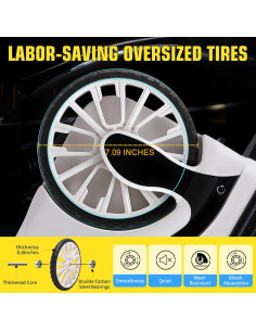 Maleta de Mano Dura ROPLUS 21" con Ruedas Grandes y Cerradura TSA 2